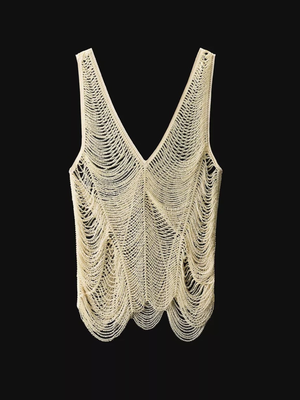 ZARA WOMAN COLLECTION Beaded Top